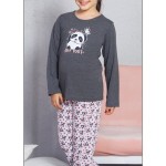 Dětské pyžamo dlouhé Panda a ptáček