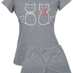 Dámské pyžamo Muzzy Kočičky 6395 kr/r S-XL