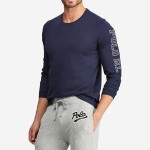 Pánské pyžamové tričko 714757467004 námořní – Ralph Lauren