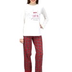 Dámské pyžamové kalhoty LE950PB červená – Noidinotte