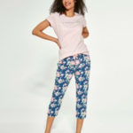 Trojdílné dámské pyžamo Cornette 466/281 Beautiful kr/r
