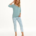 Dlouhé dámské pyžamo 2567 CARLA Zima 2021