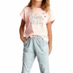 Dívčí pyžamo Etna růžové