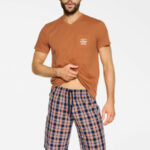 Pánské pyžamo Henderson Premium 39734 Patch kr/r M-3XL
