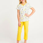 Dívčí bavlněné pyžamo Yoclub PIF-0002G-A110 Vícebarevné