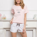 Pyžamo Princess Queen Short Dots & Pink – Aruelle