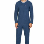 Pánské pyžamo 592 blue plus – REGINA