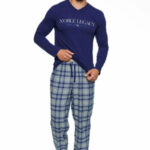 Pánské pyžamo 40074 Town blue – HENDERSON