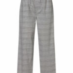 Dámské pyžamové kalhoty QS6893E 5FQ černo/bílá – Calvin Klein