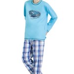 Chlapecké pyžamo Damián modré s autem