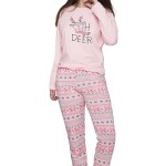 Dívčí pyžamo Sofia lososové norský vzor